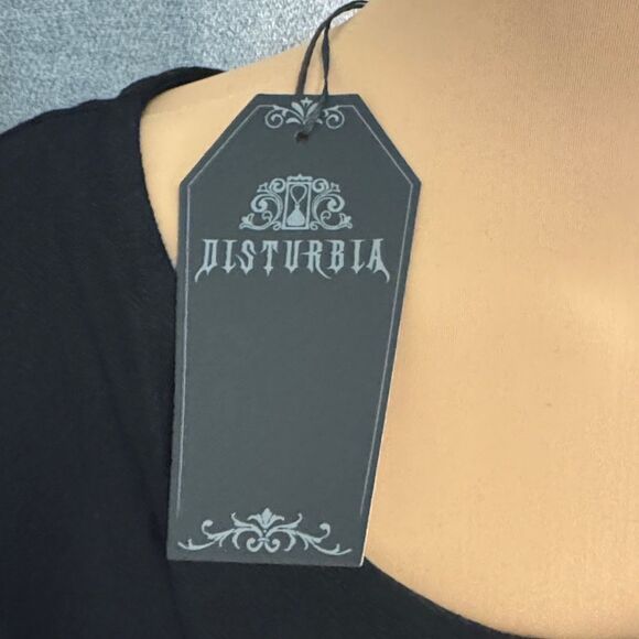 Disturbia Elegant Black Button-Down Dress - Picture 2 of 16